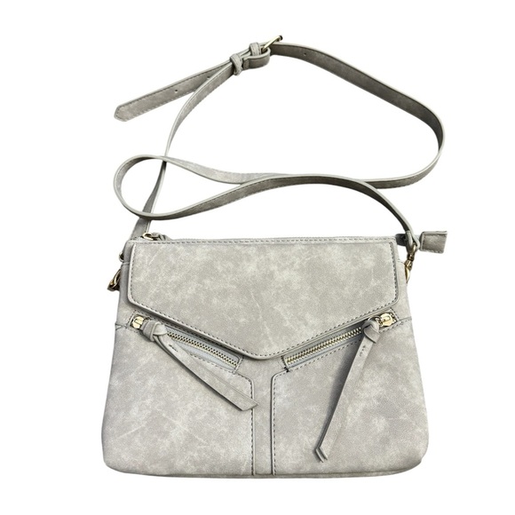 Free People Laurie Vegan Grey Crossbody Bag - Picture 2 of 8